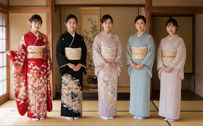 Types of kimono